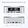 RayCue All-in-One Dock for Mac Mini M4 with Smart UI Display Screens