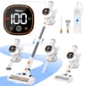 Tikom V500 Cordless Stick Vacuum Cleaner with LED Touch Screen & Wall Mount