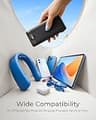 VEGER All-in-One 10000mAh Portable Power Bank with AC Plug and Built-In Cables