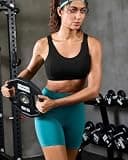 RUNNING GIRL High Impact Racerback Crop Top