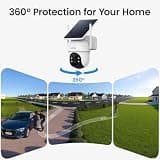 aosu 2K QHD Solar Outdoor Wireless Security 4-Camera Kit with 32GB Local Base Station
