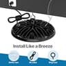HYPERLITE 150W UFO LED High Bay Light Plug & Play 5000K Waterproof, 4-Pack