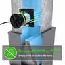 80W Dual H-Tube HVAC UV Light System with Ceramic Base and Spare Bulb