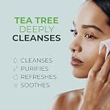 NOVEHA 60-Count Tea Tree Oil Eyelid & Lash Wipes with Soothing Green Tea