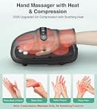 Medcursor Upgraded Hand Massager with Heat, Compression & Cordless Design