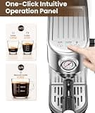 Atatix 20-Bar Espresso Machine with Fast Heating and Adjustable Milk Frother