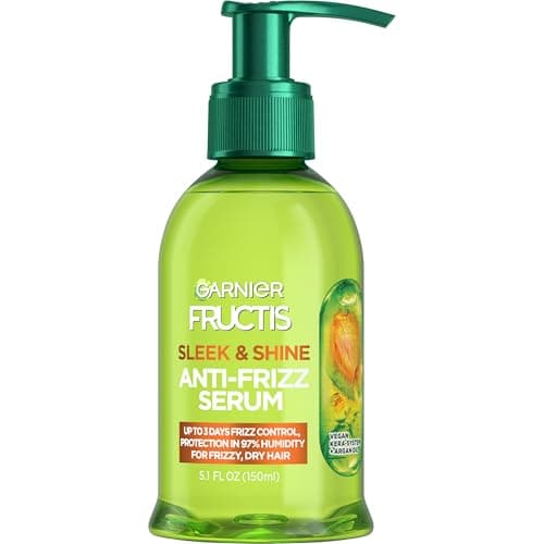 Garnier Fructis Sleek & Shine Anti-Frizz Serum with Argan Oil Treatment, 5.1 Fl Oz