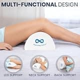 Everlasting Comfort Memory Foam Under Knee Pillow Half Moon Leg Bolster