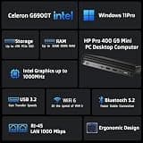 HP Pro 400 G9 Mini PC Desktop Computer Intel CPU 16GB DDR5 RAM 256GB SSD