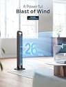 DREO Cruiser T2 40-Inch Tower Fan with 5 Speeds and 26 ft/s Velocity