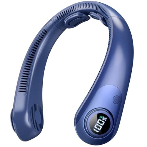 CRISLEX Portable Neck Fan with LED Display and Ergonomic Neck Support