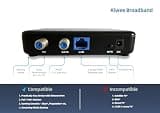 Kiwee Broadband KB-M3-03 MoCA 2.5 Adapter Kit with 2.5GbE and 30W PoE+ Power