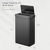EKO Mirage X 21.1-Gallon Fingerprint-Resistant Motion Sensor Trash Can