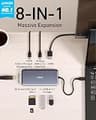 Anker 8-in-1 USB-C Hub 4K 60Hz HDMI Gigabit Ethernet Pass-Through