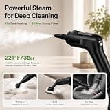 Goyappin 2500W Handheld Steam Cleaner with 59-Inch Hose & LED Controls