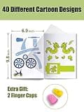 3D Printing Drawing Book with 40 Reusable Colorful Thick Paper Templates