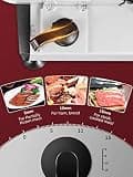 FOHERE 200W Electric Meat Slicer Machine for Home, 7.5-Inch Dual Blades
