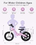 GROWNEER 14-Inch Lightweight Electric Balance Bike with Magnesium Alloy Frame