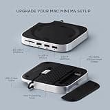 Satechi Mac Mini M4 Hub & Stand with NVMe SSD Enclosure and 10Gbps Data Ports