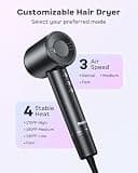 Bopcal 150,000 RPM High-Speed Ionic Hair Dryer with Magnetic Diffuser