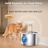 Advanced 304 Stainless Steel Cat Water Fountain with Detachable Tank, 2.2L