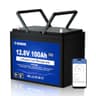 DC HOUSE 12V 100Ah LiFePO4 Trolling Motor Lithium Battery, BCI Group 24