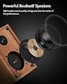 1 BY ONE Bluetooth Turntable HiFi Stereo System with 36W Bookshelf Speakers