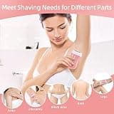 YHC Cordless Electric Razor for Women with Hypoallergenic Floating Foil Blades