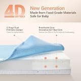 Mamazing Aerobase 2-Stage Breathable Non-Toxic Baby Crib and Toddler Mattress