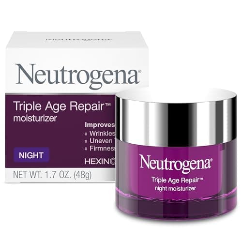Neutrogena Triple Age Repair Night Face Moisturizer with Vitamin C, 1.7 oz
