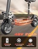Misodo High-Performance Off-Road Seated Scooter, 1600W Motor, 45-Mile Range