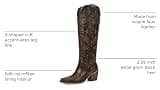 Wetkiss Women's Knee High Retro Floral Embroidered Western Cowgirl Boot