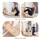 ARTE WIC Swedish Ladder Wall Bars with Indoor Gymnastic Play Attachments