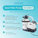Intex 2800 GPH Sand Filter Pump With Krystal Clear Saltwater System and Timer