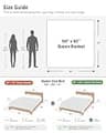 Bedsure Queen Waffle Weave Bamboo Rayon and Cotton Blend Cooling Blanket