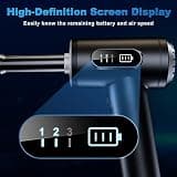 FRESMOL Cordless Compressed Air Duster with Smart LED Screen and 8-Piece Kit