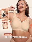 LetsJoli Women's Seamless Wireless Push-Up Jelly Bra with Full Coverage