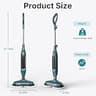 OLIXIS Adjustable Steam Mop with Rotating Pads and Dual Steam Levels