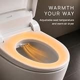 SmartBidet SB-2000 Electric Bidet Toilet Seat with Heated Seat and Air Dryer