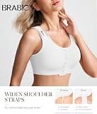 BRABIC Front Closure Post-Surgery Compression Mastectomy Bra with Back Smoothing