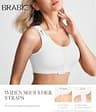 BRABIC Front Closure Post-Surgery Compression Mastectomy Bra with Back Smoothing