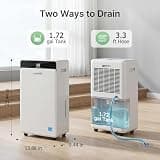 Ludatido 80-Pint Upgraded Energy Star Dehumidifier with Dedicated Sleep Mode