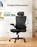 Marsail Ergonomic Office Chair with 3D Armrests and Micro-Adjust Lumbar