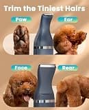 oneisall Dual-Blade Dog Trimmer with Interchangeable Heads & 2-Hour Battery Life