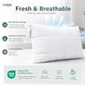 Nuzzle Adjustable Firm Pillow with Customizable Fill for Side Sleepers