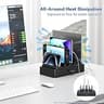 KDD 7-in-1 Vertical Laptop Holder with Gravity Locking and Accessory Drawer