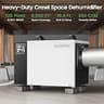 Waykar 125-Pint Crawl Space Dehumidifier with Heavy-Duty Built-in Pump System