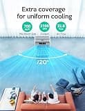 VAGKRI 2100 CFM Evaporative Air Cooler with Auto-Fill and 120° Oscillation