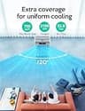 VAGKRI 2100 CFM Evaporative Air Cooler with Auto-Fill and 120° Oscillation