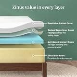 Zinus 6-Inch Cooling Essential Memory Foam Twin Mattress, Fiberglass-Free